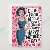 Muttertagskarte Mama Gift Mummy Einladung (Vorderseite)