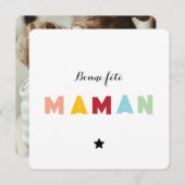 Muttertagskarte - Mehrfarben Einladung (Vorne/Hinten)