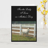 Muttertagskarte Miniatur-Liebe Karte (Gelbe Blume)