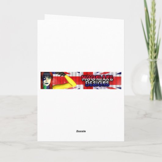 Muttertagskarte mit Affen Karte (Rückseite)