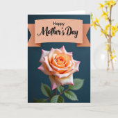 Muttertagskarte mit Aprikosenrose Karte (Gelbe Blume)