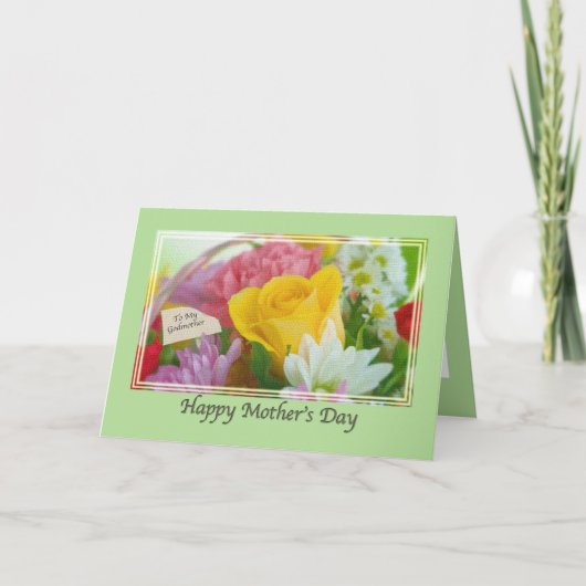 Muttertagskarte mit Blume Karte (Vorderseite)