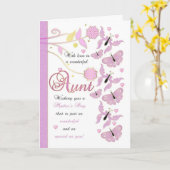 Muttertagskarte mit Blume und Butterfli Karte (Gelbe Blume)