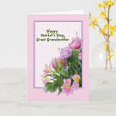 Muttertagskarte mit floraler Bouquet Karte (Gelbe Blume)