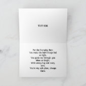 Muttertagskarte mit Gedicht Dankeskarte (Innenseite)