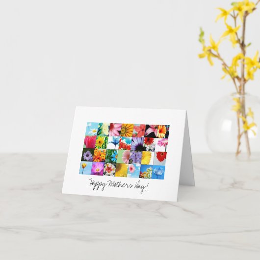 Muttertagskarte mit Gedicht Karte (Gelbe Blume)