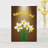 Muttertagskarte mit goldenem Licht Karte (Gelbe Blume)