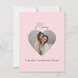 Muttertagskarte mit Herz-Foto Postkarte