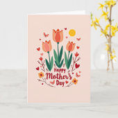 Muttertagskarte mit herzlichen Grüßen Karte (Gelbe Blume)