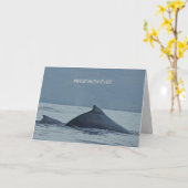 Muttertagskarte mit Humpbackwalen Karte (Gelbe Blume)