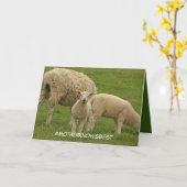 Muttertagskarte mit Lamm Karte (Gelbe Blume)