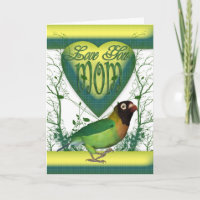 Muttertagskarte mit Love Bird