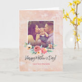 Muttertagskarte mit personalisiertem Foto Karte (Gelbe Blume)