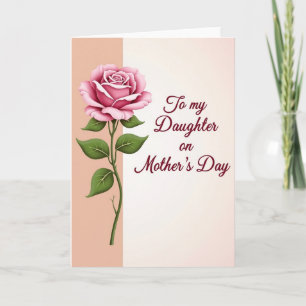 Muttertagskarte mit Polka Dot Rose Karte