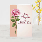 Muttertagskarte mit Polka Dot Rose Karte (Gelbe Blume)