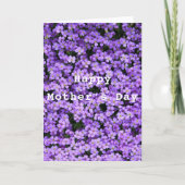 Muttertagskarte mit violetten Blume Karte (Vorderseite)