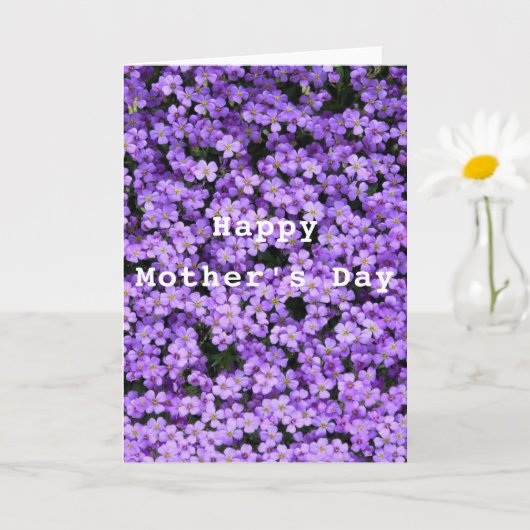 Muttertagskarte mit violetten Blume Karte (Kleine Pflanze)