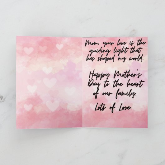 Muttertagskarte mit Zitat Dankeskarte (Innenseite)