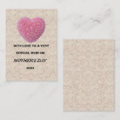 Muttertagskarte Mitteilungskarte (Vorne/Hinten)