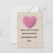 Muttertagskarte Mitteilungskarte (Vorderseite)