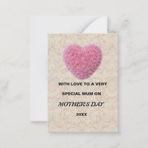 Muttertagskarte Mitteilungskarte