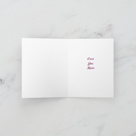 Muttertagskarte, Muttertagskarte Dankeskarte (Innenseite)