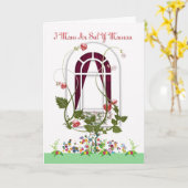 Muttertagskarte - Mutterwalisische Sprache Karte (Gelbe Blume)