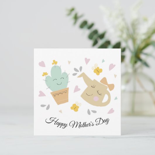 Muttertagskarte Niedlich Karte (Stehend Vorderseite)