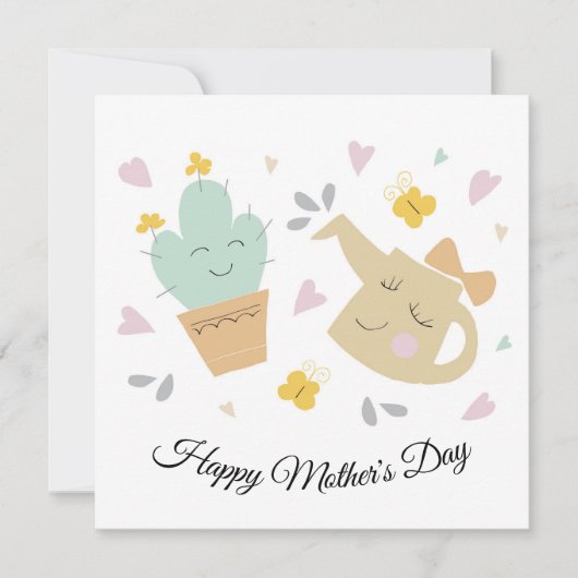 Muttertagskarte Niedlich Karte (Vorderseite)