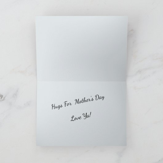 Muttertagskarte Orangutan Karte (Innenseite)