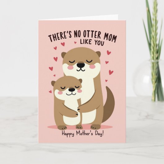 Muttertagskarte Otter Liebe Karte (Vorderseite)
