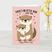 Muttertagskarte Otter Liebe Karte (Gelbe Blume)