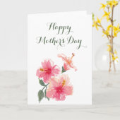 Muttertagskarte - philippinischer Gumamela-Hibisku Karte (Gelbe Blume)