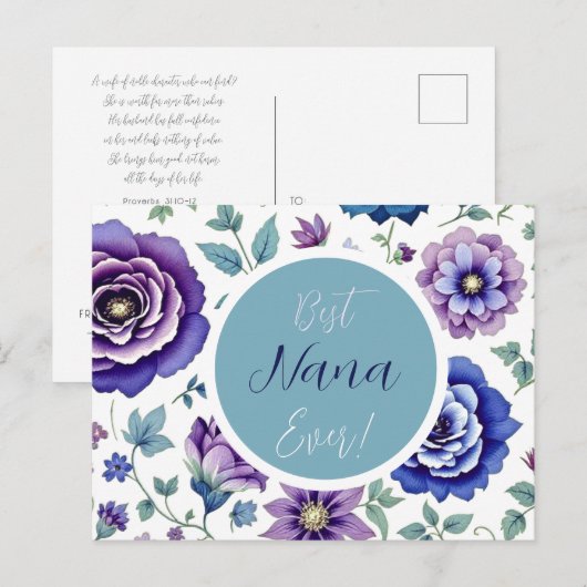 Muttertagskarte Postkarte (Vorne/Hinten)