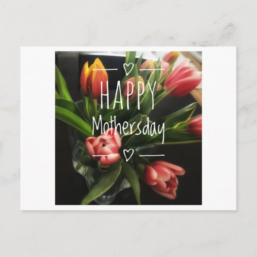 Muttertagskarte Postkarte (Vorderseite)