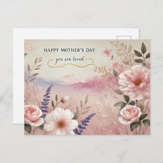 Muttertagskarte Postkarte (Vorne/Hinten)