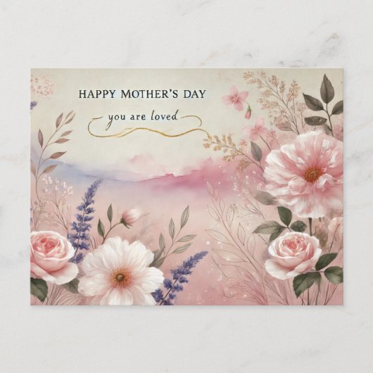 Muttertagskarte Postkarte (Vorderseite)