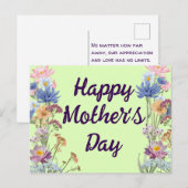 Muttertagskarte Postkarte (Vorne/Hinten)