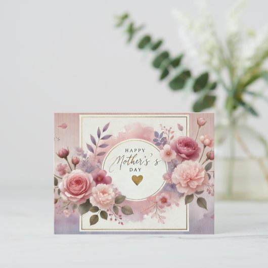 Muttertagskarte Postkarte (Stehend Vorderseite)