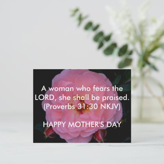 Muttertagskarte Postkarte (Stehend Vorderseite)