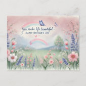 Muttertagskarte Postkarte (Vorderseite)