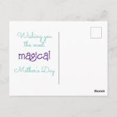 Muttertagskarte Postkarte (Rückseite)