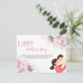 Muttertagskarte Postkarte (Stehend Vorderseite)