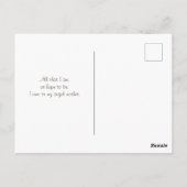 Muttertagskarte Postkarte (Rückseite)