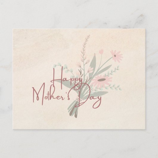 Muttertagskarte Postkarte (Vorderseite)