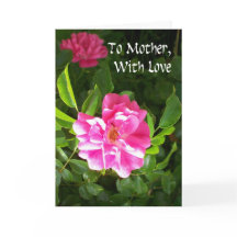 Muttertagskarte - Rosen pink