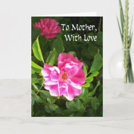 Muttertagskarte - Rosen pink Karte