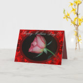 Muttertagskarte Rote Rose Karte (Gelbe Blume)