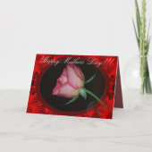 Muttertagskarte Rote Rose Karte (Vorderseite)