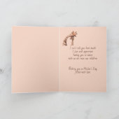 Muttertagskarte Spaß Giraffe Tierkarte Karte (Innenseite)